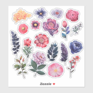 Watercolor Flower Scrapbook Stationery