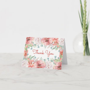 Watercolor Flower Thank You Card
