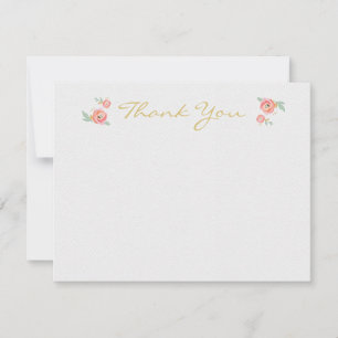 Watercolor Flower Thank You Cards