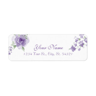 Watercolor Flower to Be Address Labels