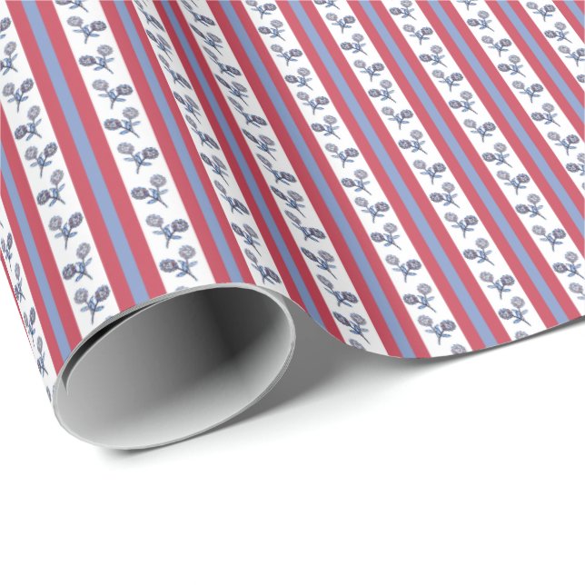 Watercolor Flower Wrapping Paper (Roll Corner)
