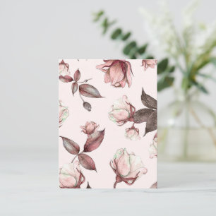 Watercolor Flowers 11 Postcard