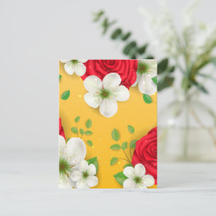 Watercolor Flowers 13 Postcard