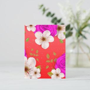 Watercolor Flowers 14 Postcard