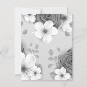 Watercolor Flowers 15 Card