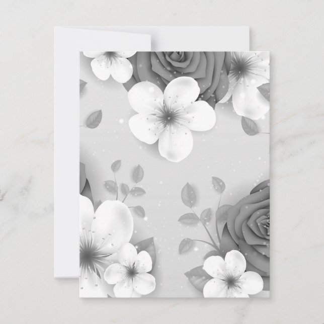 Watercolor Flowers 15 Card (Front)