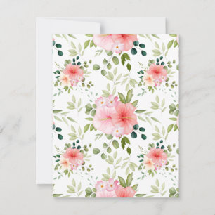 Watercolor Flowers 23 Card