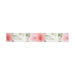 Watercolor Flowers 23 Wrap Around Label