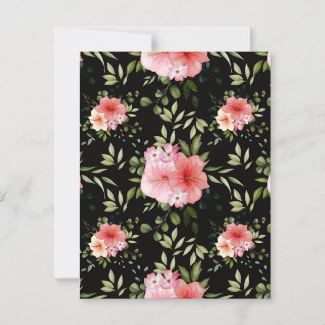 Watercolor Flowers 25 Card (Front)