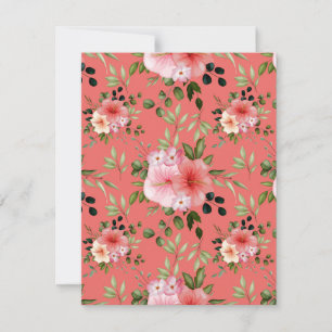 Watercolor Flowers 26 Card
