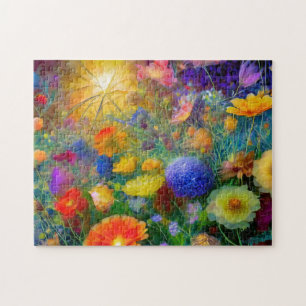 Watercolor Flowers 2 Photo Puzzles Internet Jigsaw