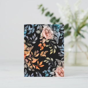 Watercolor Flowers 4 Postcard