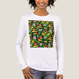 Watercolor Flowers And Fruit Floral Pattern-23768 Tri-Blend Shirt