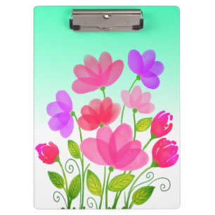 Watercolor Flowers Banquet Design-42704 Clipboard