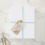 Watercolor flowers botanical wedding thank you gift tags<br><div class="desc">Rustic botanical watercolor flowers botanical wedding Thank you gift tag. For spring,  summer,  fall,  or winter wedding.
You can easily add your own text to make it very personal and unique.</div>