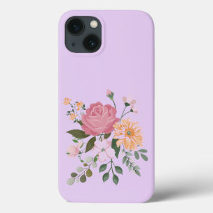 Watercolor flowers iPhone 13 case