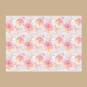 Watercolor Flowers Decoupage Tissue Paper