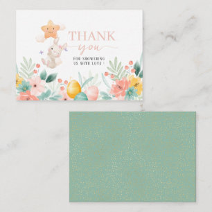 Watercolor flowers easter brunch and egg hunt than card