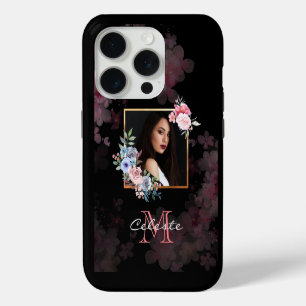 Watercolor Flowers & Floral Frame - Customise It iPhone 15 Pro Case