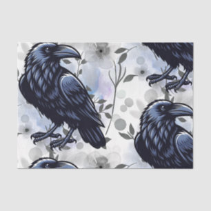 Watercolor Flowers Floral Raven Botanicals Tissue Paper