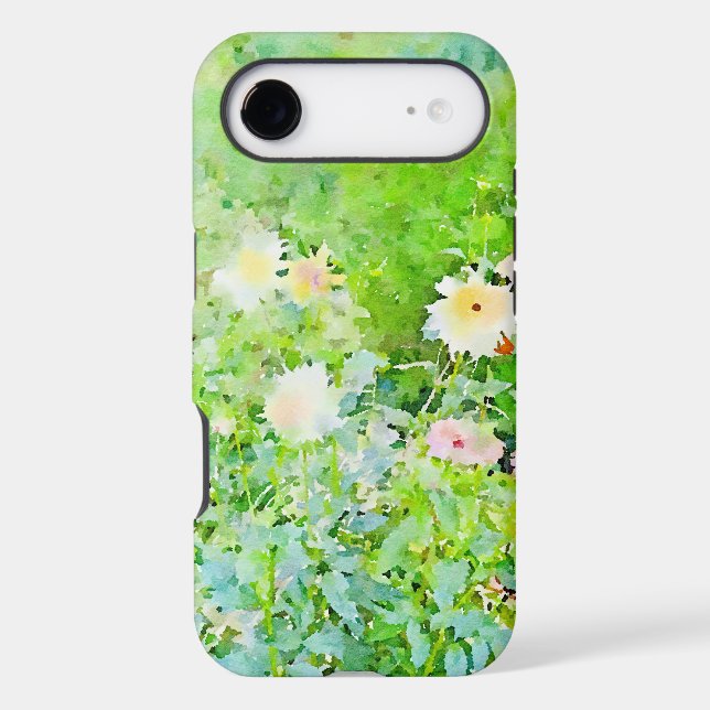 Watercolor Flowers Gardener's iPhone Case (Back)