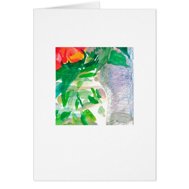 Watercolor flowers in a jar (Front)
