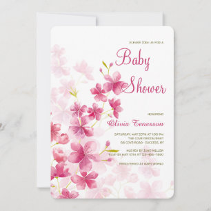 Watercolor Flowers Invitation