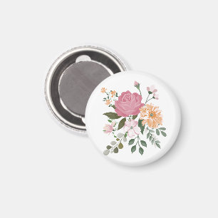 Watercolor flowers  magnet