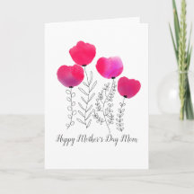 Watercolor Flowers Mother's Day