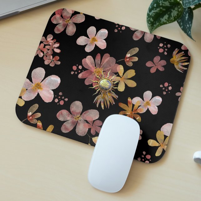 Watercolor Flowers Mouse Pad (Creator Uploaded)