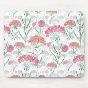 Watercolor, flowers. mouse pad