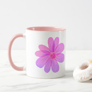 Watercolor flowers mug