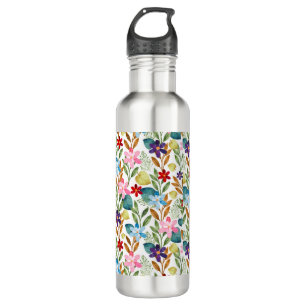Watercolor Flowers Pattern-67666 710 Ml Water Bottle
