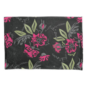 Watercolor flowers pillowcase