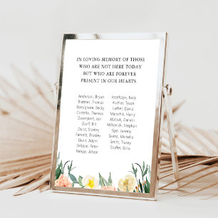 Watercolor Flowers School Class Reunion Memorial Poster