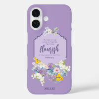 Watercolor Flowers Scripture Verse Personalised