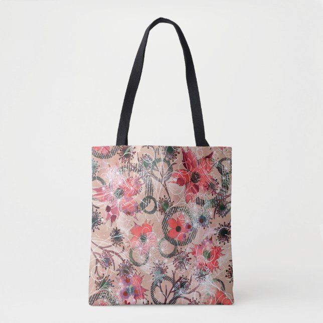 Watercolor, flowers. tote bag (Front)