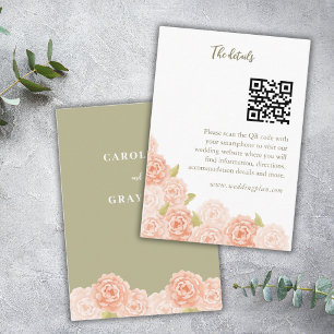 WATERCOLOR FLOWES ENCLOSURE CARD