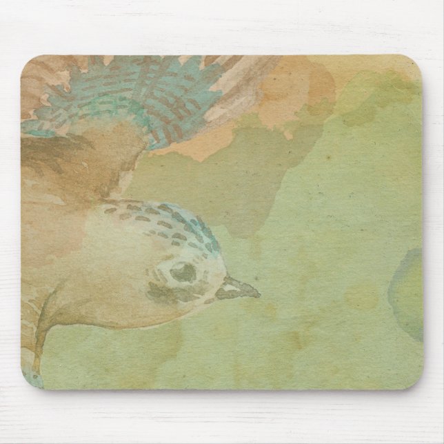 Watercolor Flying Bird Mouse Pad (Front)