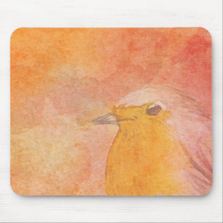 Watercolor Flying Bird Mouse Pad