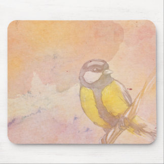 Watercolor Flying Bird Mouse Pad