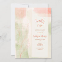 Watercolor Foliage Invitation