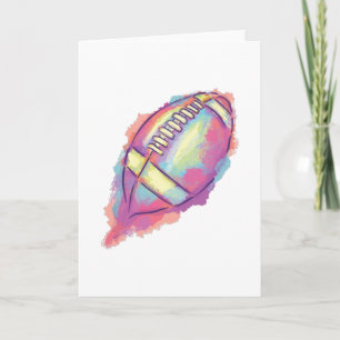 WATERCOLOR FOOTBALL CARD