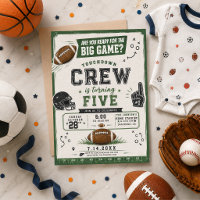 watercolor football soccer baby shower