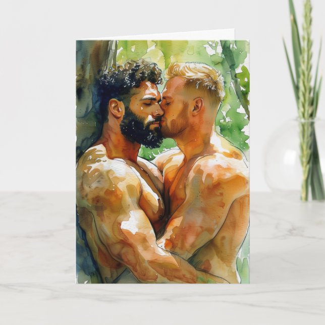 Watercolor Forest Embrace Card (Front)