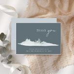 Watercolor Forest Green Pine Trees Wedding Thank You Card<br><div class="desc">Watercolor Forest Green Pine Trees Wedding Thank You, Card. Stylishly impress your wedding guests with this rustic, woodland wedding thank you card with a picturesque watercolor picture of pine trees and mountains in green and white. This beautiful scenic card gives a calm, rustic, feel to your forest, woodland, or mountain...</div>