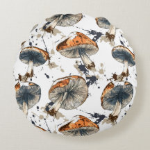 watercolor forest mushroom design