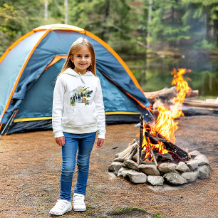 Watercolor forest scene 
