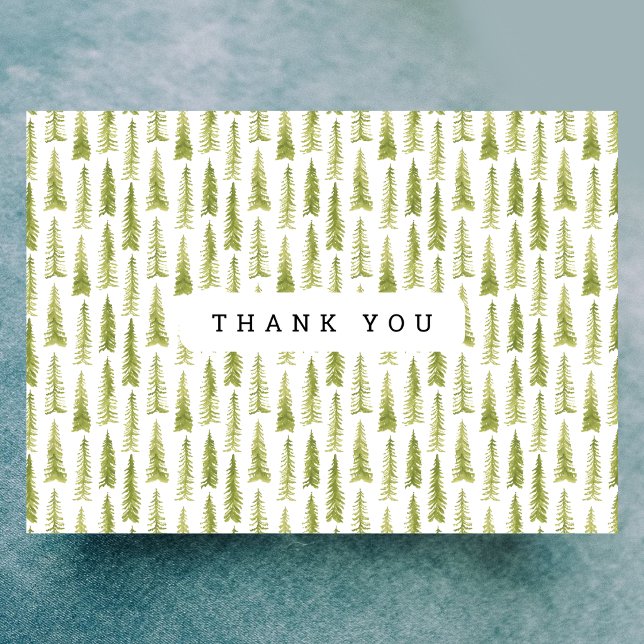 Watercolor Forest Thank You Card (Creator Uploaded)