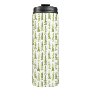 Watercolor Forest Thermal Tumbler